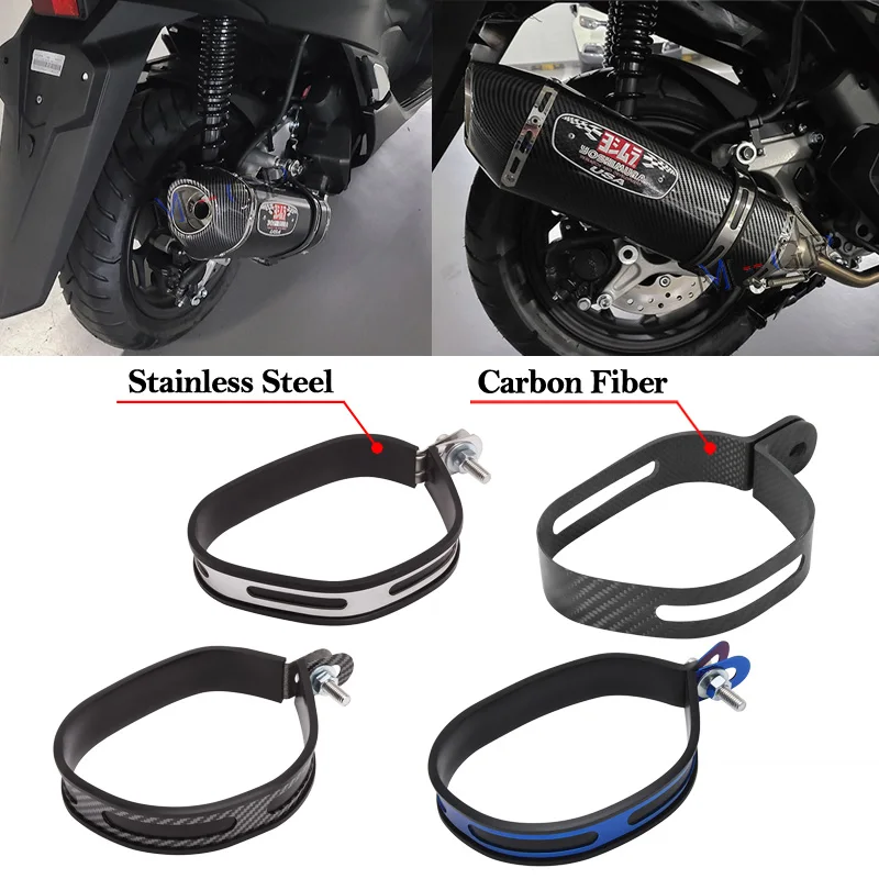 Moto Yoshimura R77 Tubo Di Scarico Fuga 51Mm Silenziatore Supporto In Fibra Di Carbonio Anello Fisso Apparecchio Fisso Morsetto Supporto Staffa