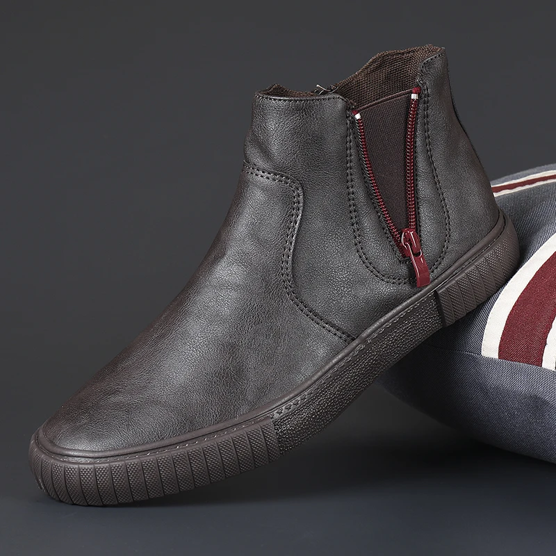 Stivali Chukka Da Uomo Stivali Oxford Alla Caviglia Con Lacci Casual In Pelle Impermeabile Scarpe Eleganti Quotidiane Per Uomo