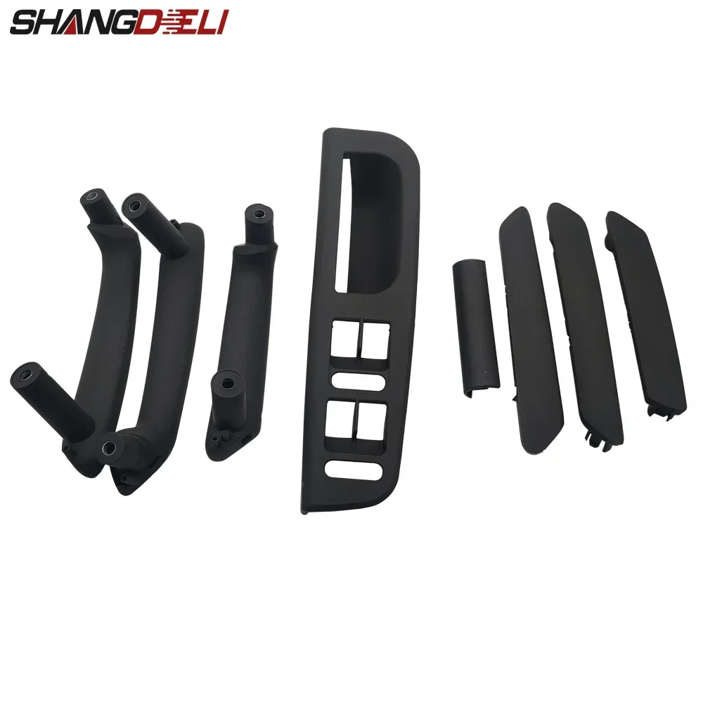 8Pcs Interni Maniglie Delle Porte Nero Interno Tirare Maniglia Copertura Trim Per Il Vw Passat B5 Da 1998 A 2005