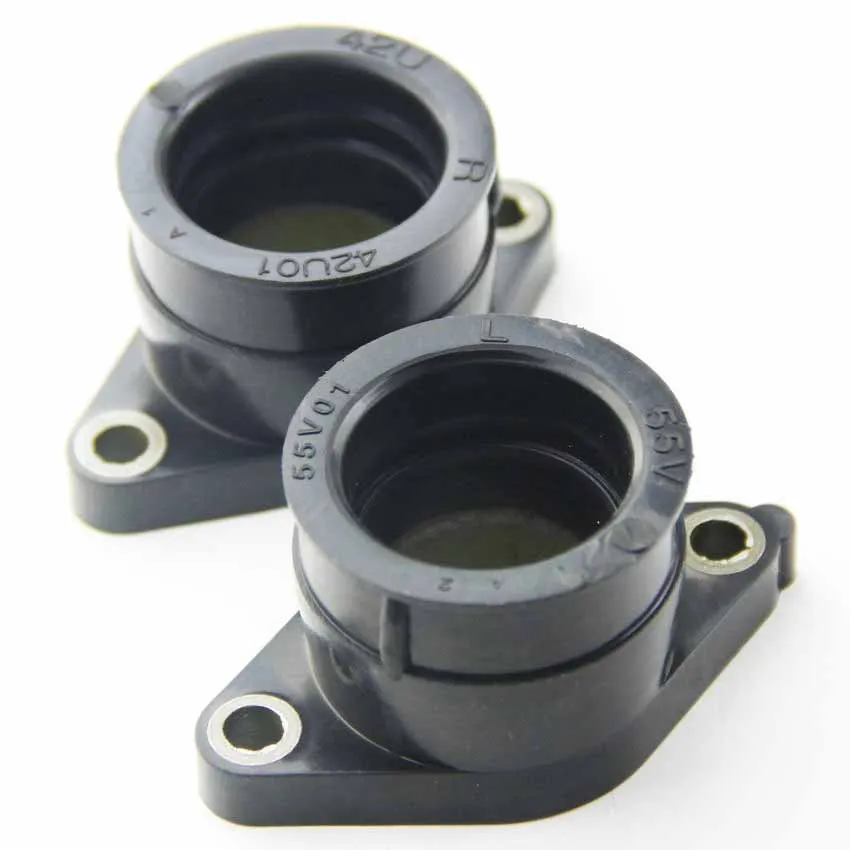 Collettore Di Aspirazione Dell'Adattatore Dell'Interfaccia Del Carburatore Del Motociclo 2Pcs Per Yamaha Tt350 Xt350 Tt Xt 350 Muslimatexb