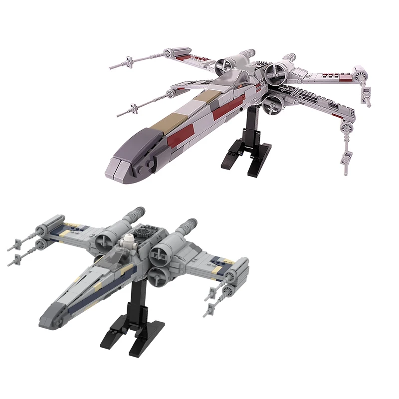 Moc Space Series Star Fighter Building Blocks Per X-Wing Plane High-Tech Battle Aircraft Model Mattoni Idea Giocattolo Per Bambini Regalo