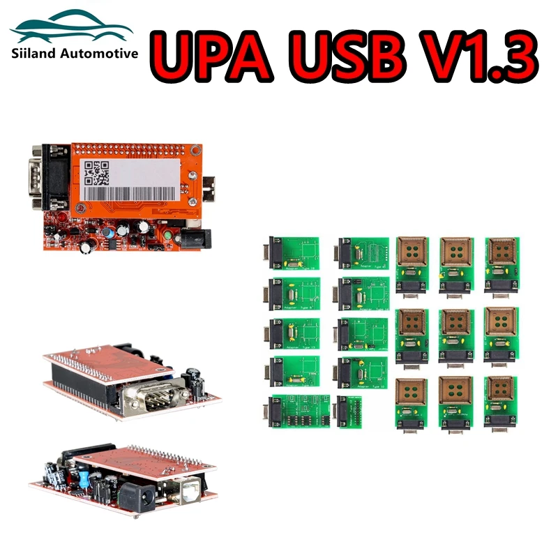 Top Upa Usb V1.3 Programmatore Strumento Diagnostico Upa-Usb Con Adattatore Completo Spedizione Gratuita Strumenti Di Sintonia Programmatore Seriale E
