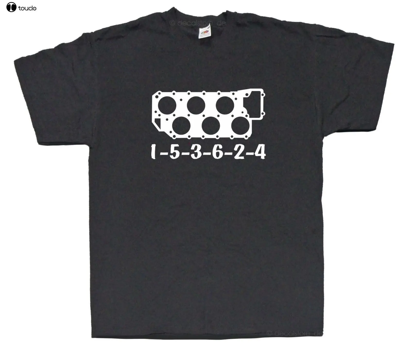 Maglietta Divertente O Collo 1 T-Shirt Vr6 Dreihenfolge Kopfdichtung Tuning Fun Shirt Bekleidung Zylinder Maglietta Estiva