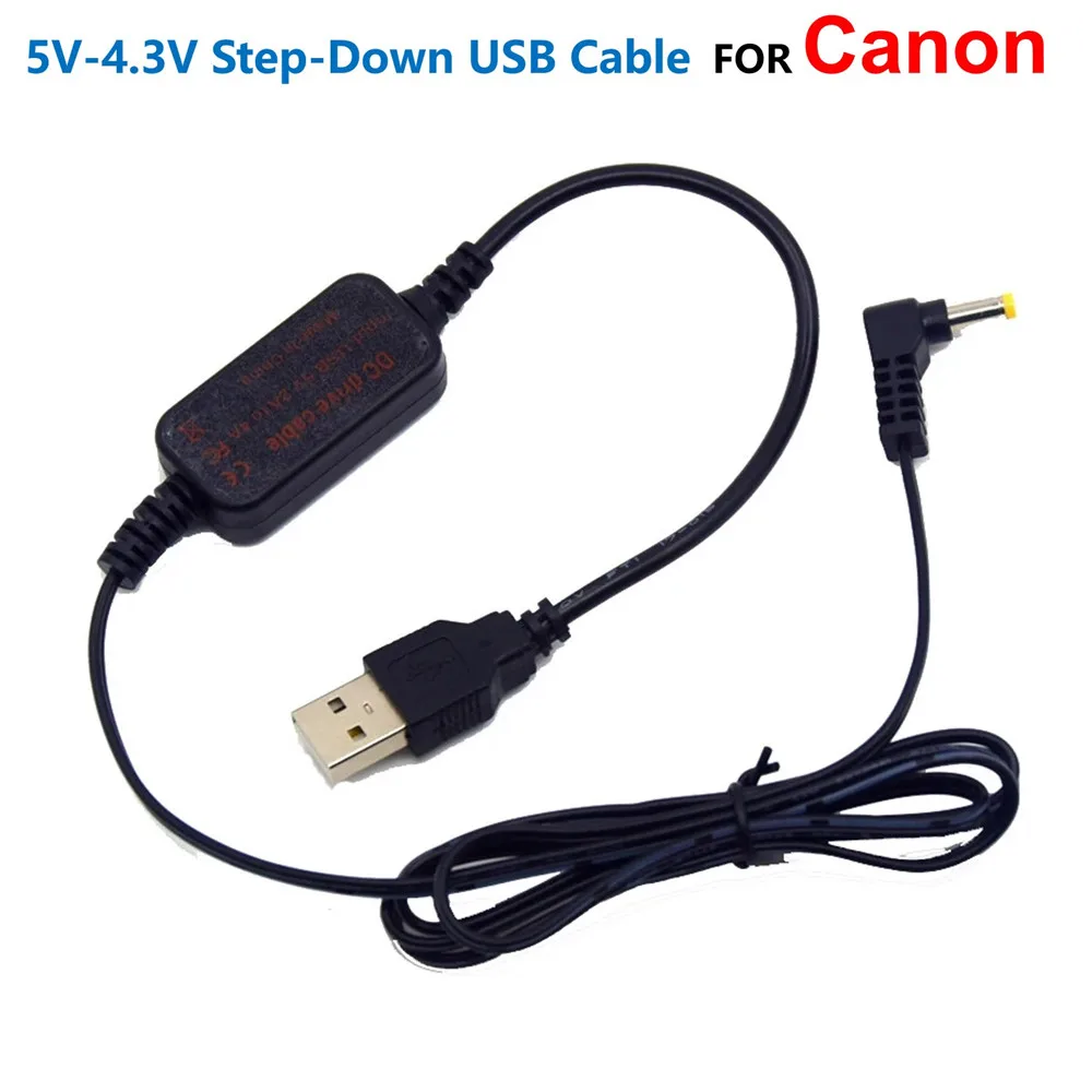 5V-4.3V Cavo Usb Step-Down Caricabatterie Power Bank Ca-Ps400 Ca-Ps500 Ca-Ps600 Ack600 Ack500 Per Canon Dr-70 Dr-60 Dr-40 Dr-30 Dr-10
