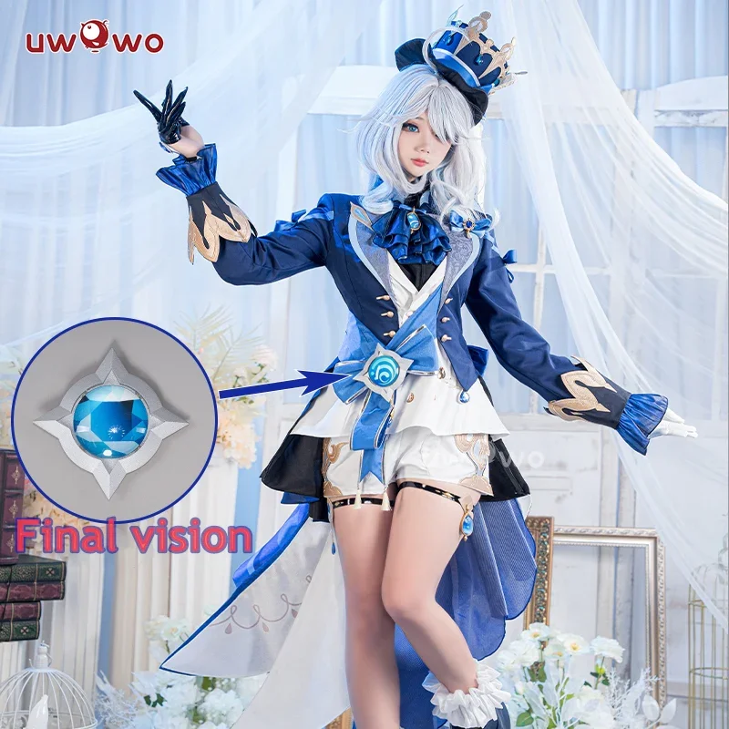 Pre-Sale Uwowo Furina Cosplay Costume Gioco Genshin Impact Furina Focalors Hydro Archon Fonde Furina Cospaly Outfit