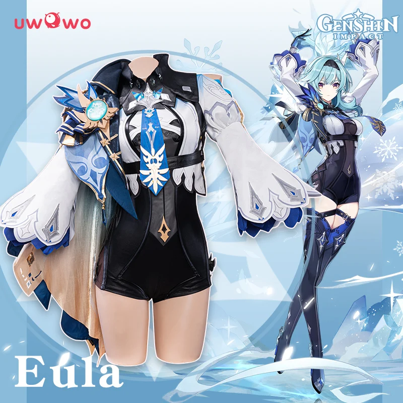 In Magazzino Uwowo Eula Cosplay Hot Game Genshin Impact Cosplay Eula Costume Lawrence Spin-Drift Knight Costumi Di Natale Di Halloween