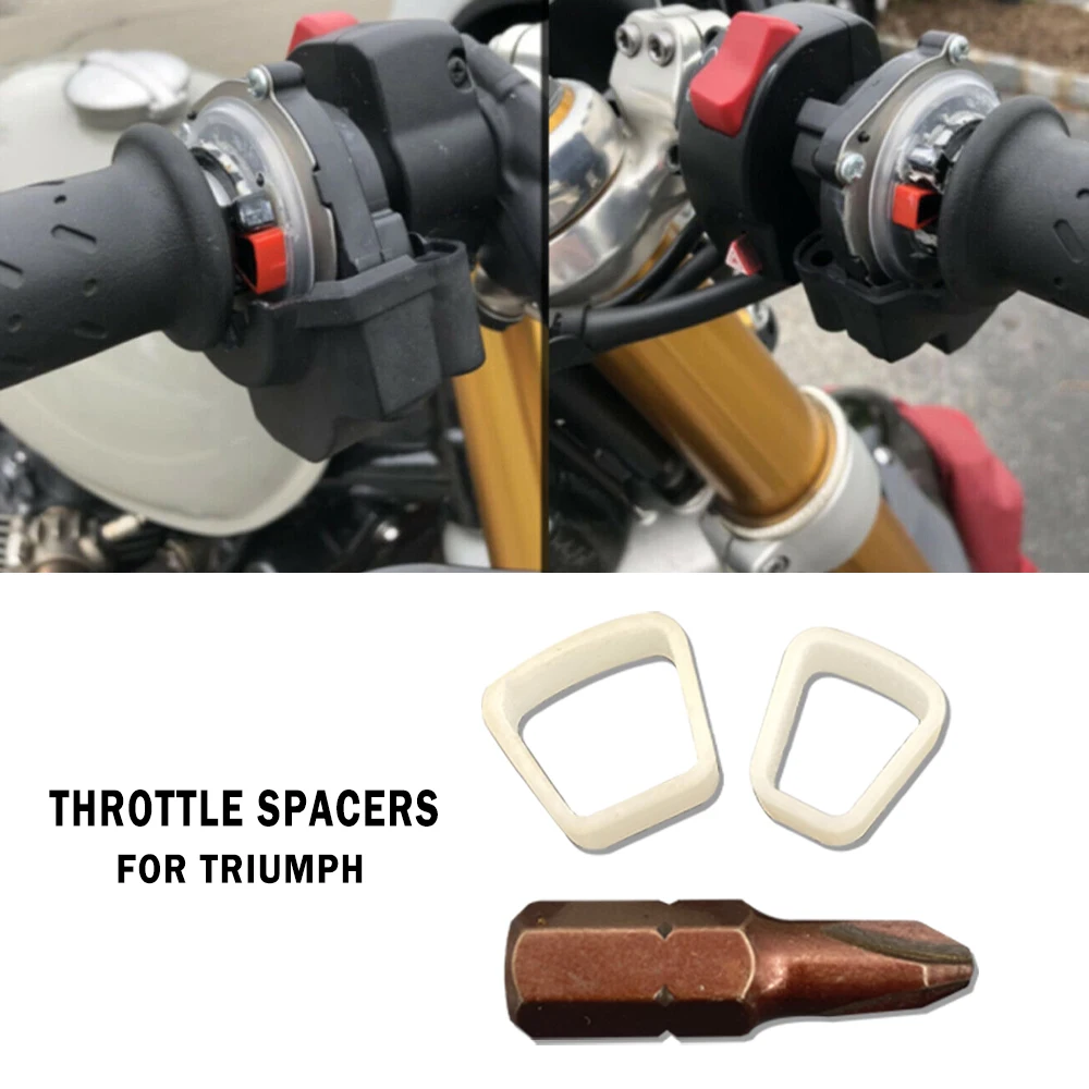 Per Triumph Throttle Spacer Speed Triple Thruxton Street Triple Tiger Rocket 3 Scrambler 1200 Kit Distanziale Acceleratore