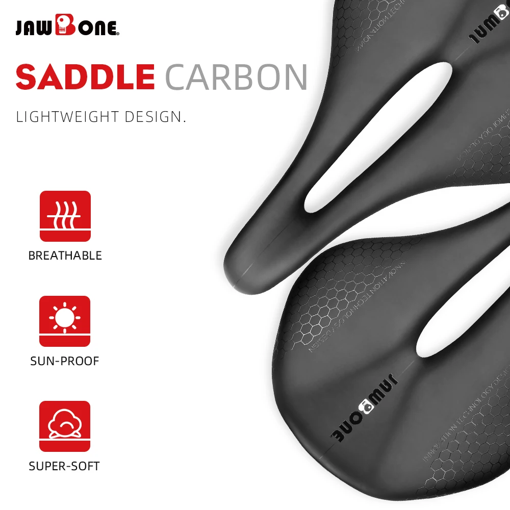 Jawbone Sella Per Bici Full Carbon Sella Per Bicicletta Da Corsa Superlight Sella Mtb Full Carbon 143/155Mm 5D/6D Sella Per Bicicletta