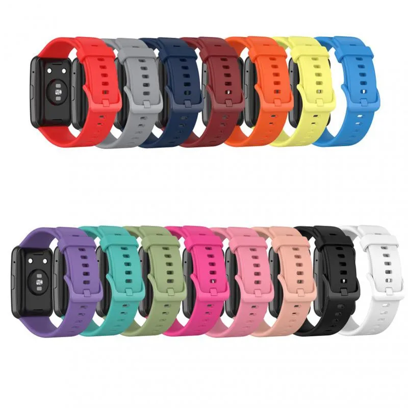 Cinturino Morbido Originale Per Huawei Watch Fit Smart Watch Cinturino Di Ricambio Correa Huawei Watch Fit Tia-B19/B09