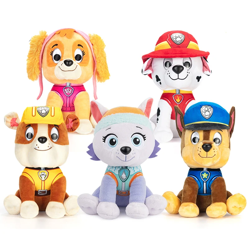 Genuino Paw Patrol Peluche Peluche 5 Personaggi 9 Pollici 22.9Cm Chase Macerie Marshall Skye Patrulla Cina Bambola Giocattolo Per Bambini