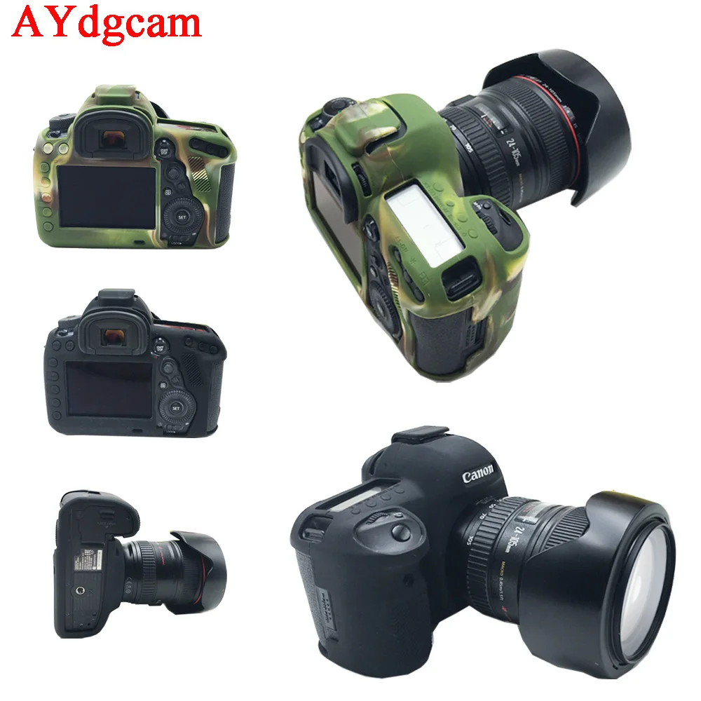 Molle Del Silicone Slr Camera Bag Per Canon Eos 5D4 5D Mark Iv Gomma Leggera Camera Bag Case Cover Per 5D4