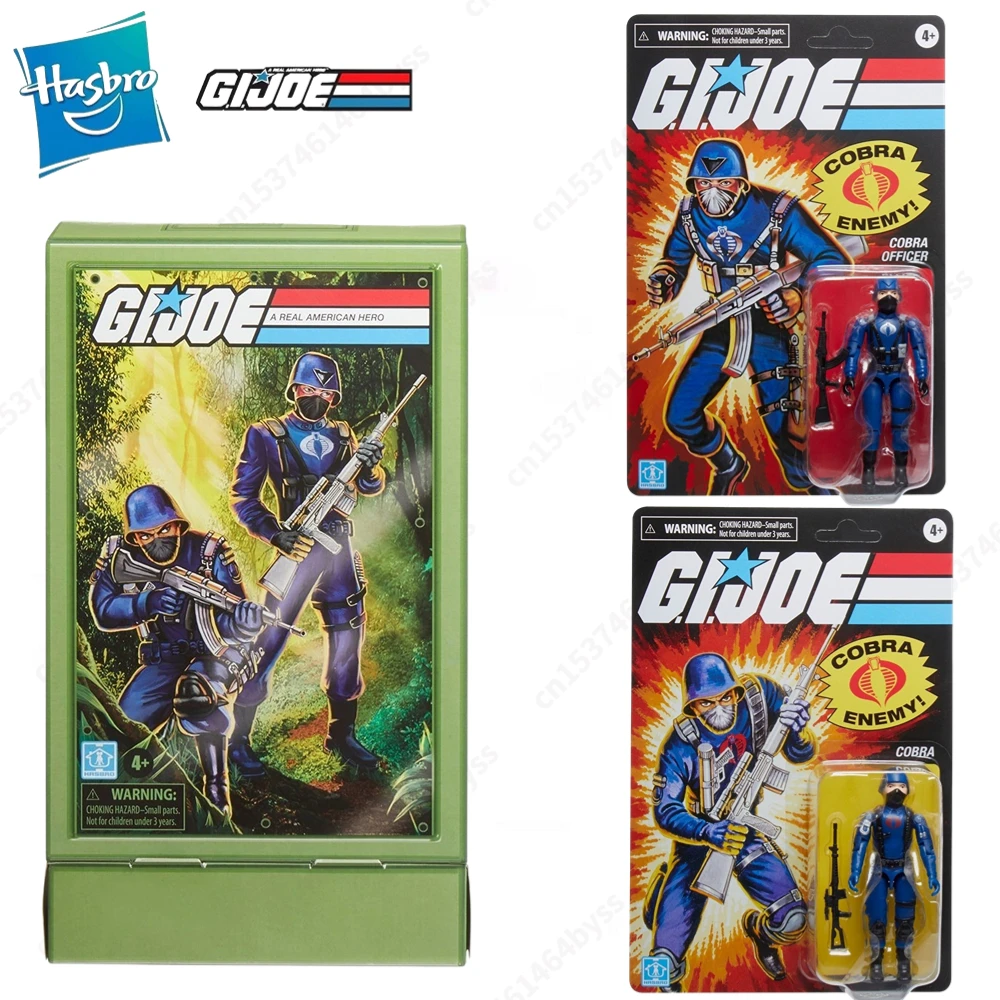 Y G.I. Joe Retro Collection Cobra Officer E Cobra Trooper Confezione Da 2 3.75 Pollici Action Figure Model Toy Collection Hobby Gift