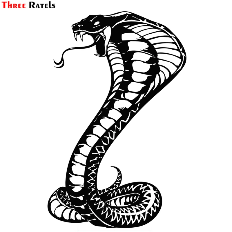 Tre Criceti Fc200 Cool Snake Cobra Adesivi Per Auto Funny Window Decalcomanie In Pvc Styling