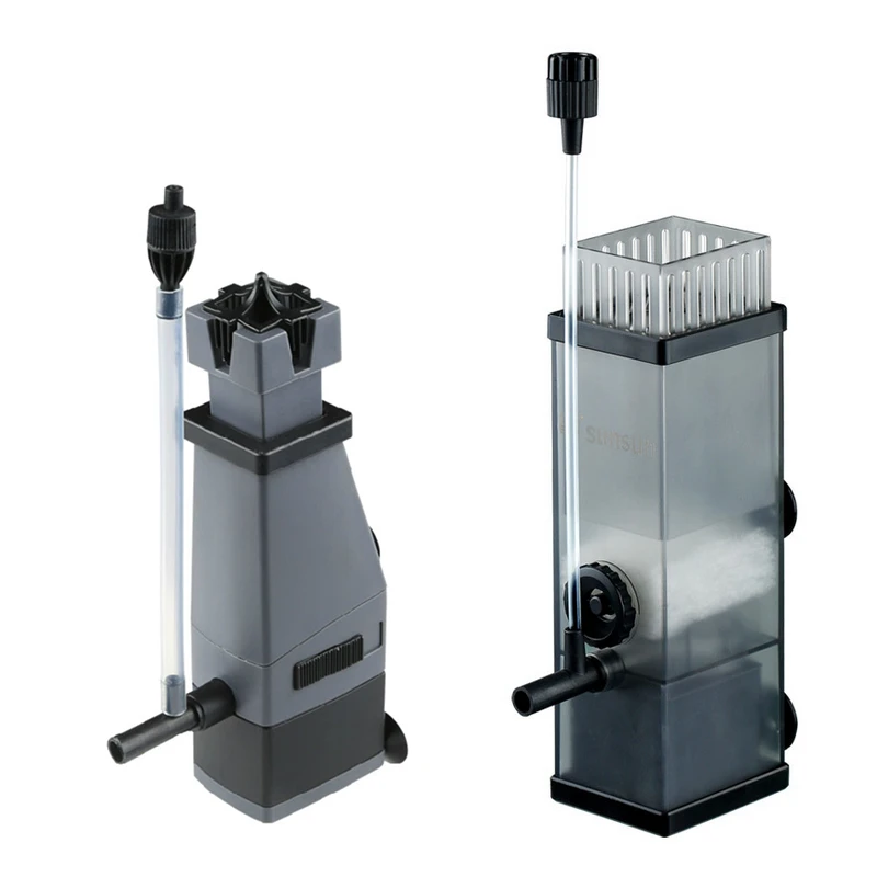 220V Aquarium Oil Film Remover Mini Water Protein Surface Skimmer Filter Per Fish Tank Filtro Aquario Oil Slick Pump 300L/H