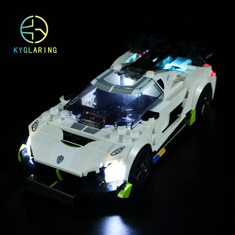 Kyglaring Set Di Illuminazione A Led Giocattoli Fai-Da-Te Per Speed Champions 76900 Costruzione Di Blocchi Koenigsegg Xv Ko