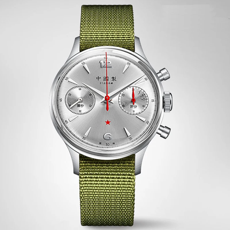 Red Army Fliger Cronografo Meccanico Orologio Da Uomo Classic Aviation Watch Omaggio Della Cina Air Force First Pilot Watch 1963