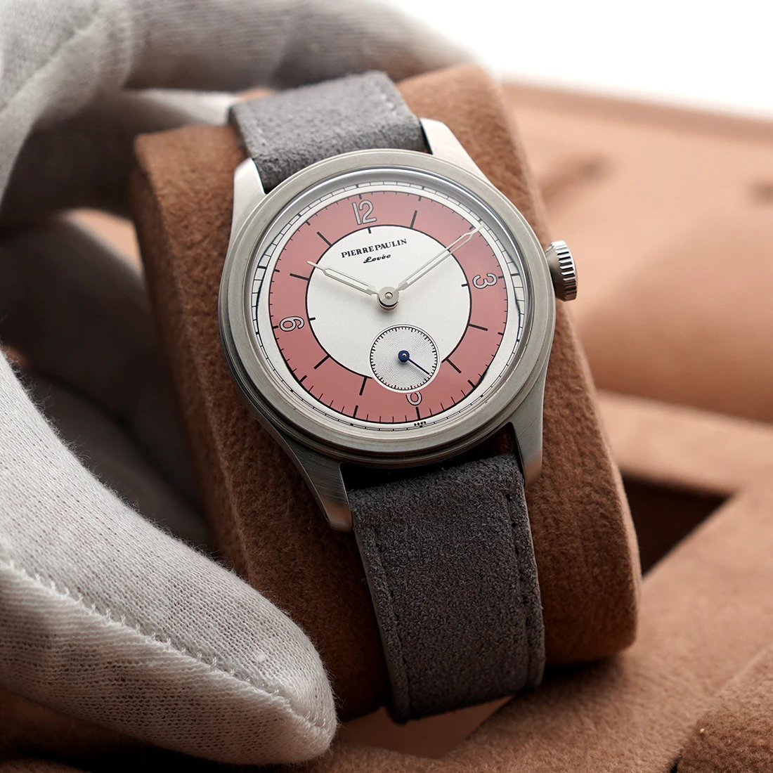 Pierre Paulin Vintage Settore Quadrante Orologio 50M Skin Diver Watch Piccoli Secondi Orologio Meccanico A Mano 38Mm Relogio Masculino