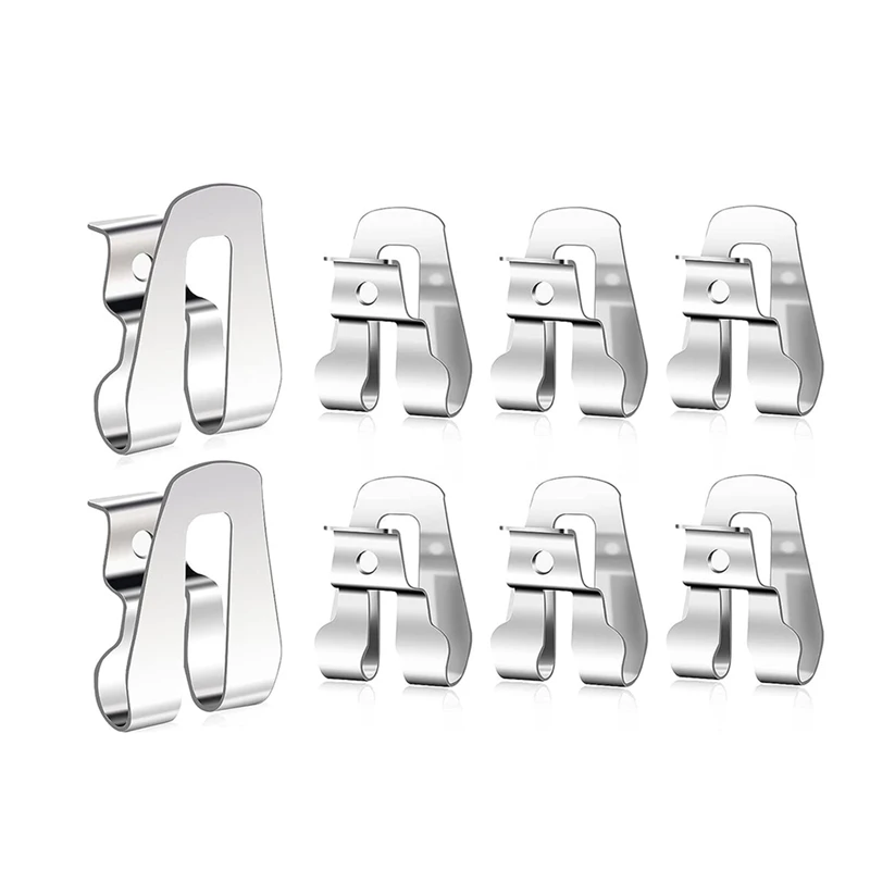 Clip Da Cintura 8 Pezzi Per Ryobi Argento Acciaio Inossidabile Per Ryobi E Ridgid 18 Volt Tools 633586002, Per Ryobi Makita Dewalt