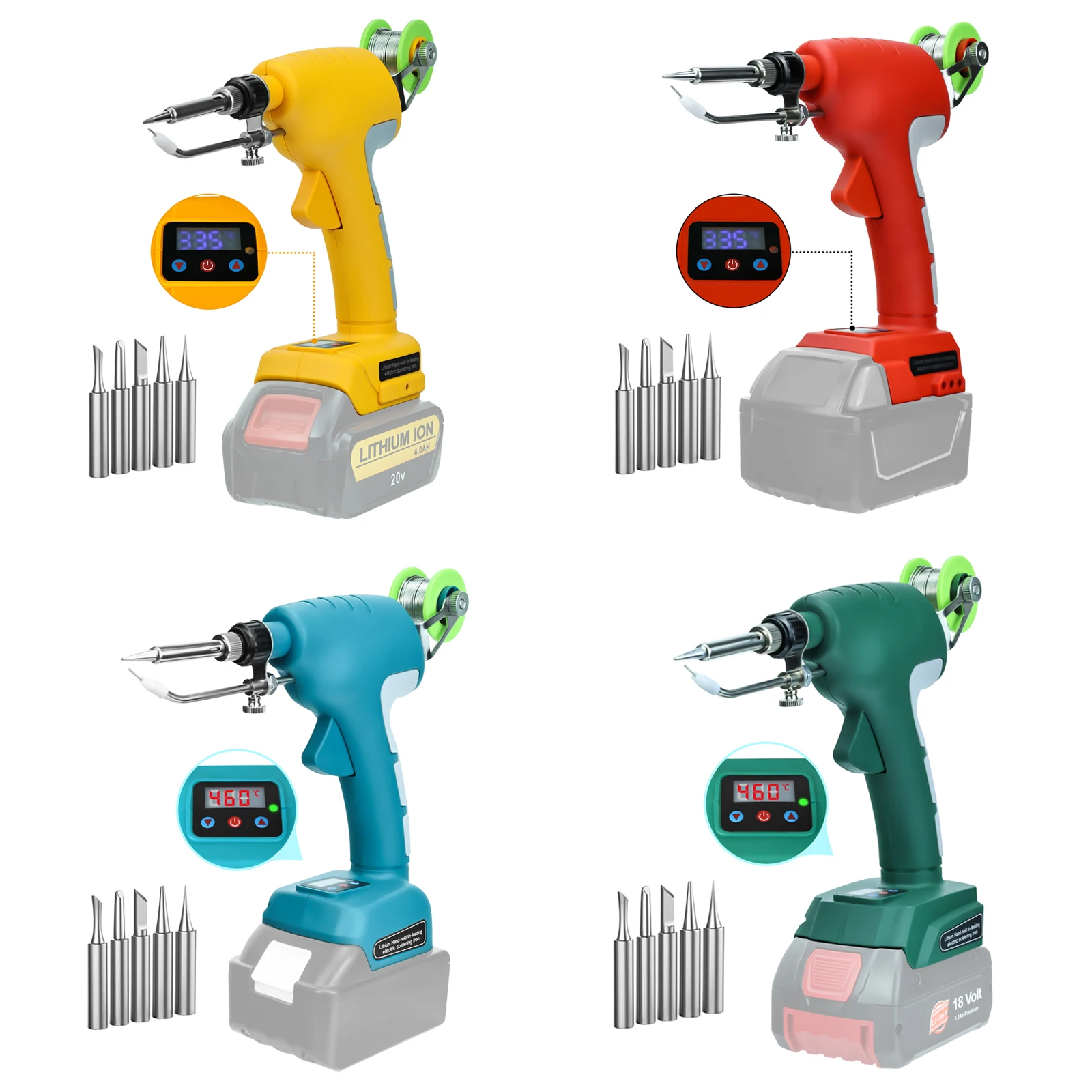 75W Cordless Saldatore Kit Pistola A Saldare Elettrica Strumenti Di Saldatura Rapida Per Batteria Agli Ioni Di Litio Dewalt/Milwaukee/Makita/Bosch 18-