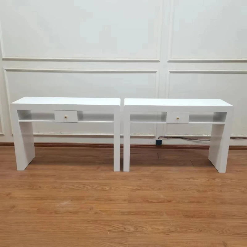 Professional Dressing Manicure Table Makeup Designer Women Manicure Table Shop Fashion Schmincktisch Commercial Furniture Rr50Mt