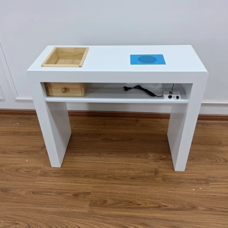Modern Specialty Nail Table Vacuum Vanity Japanese Simple Manicure Table Design Nordic Mesa Manicure Salon Furniture Yx50Mt