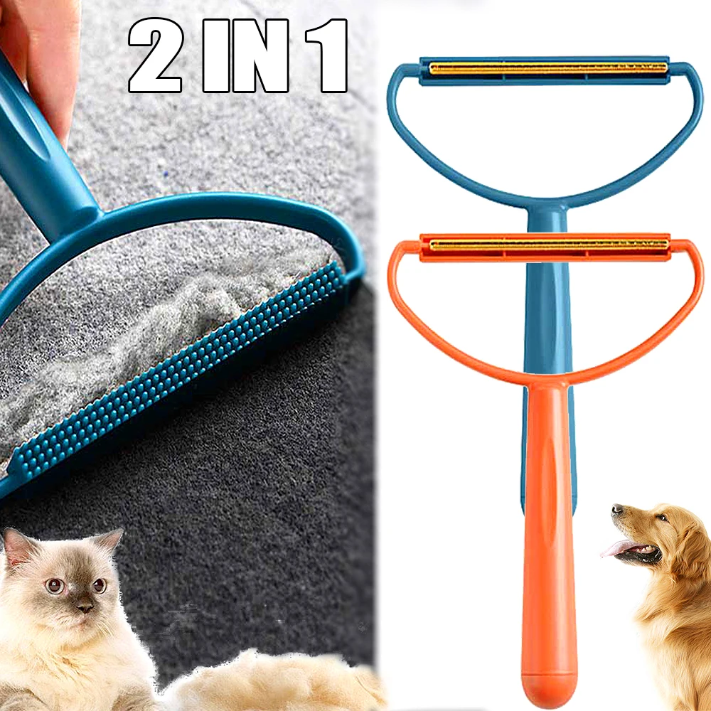 2 In1 Dispositivo Di Rimozione Della Lanugine Per I Vestiti Raschietto Per Peli Di Animali Domestici Double Sided Manual Carpet Maglione Remover Rolle