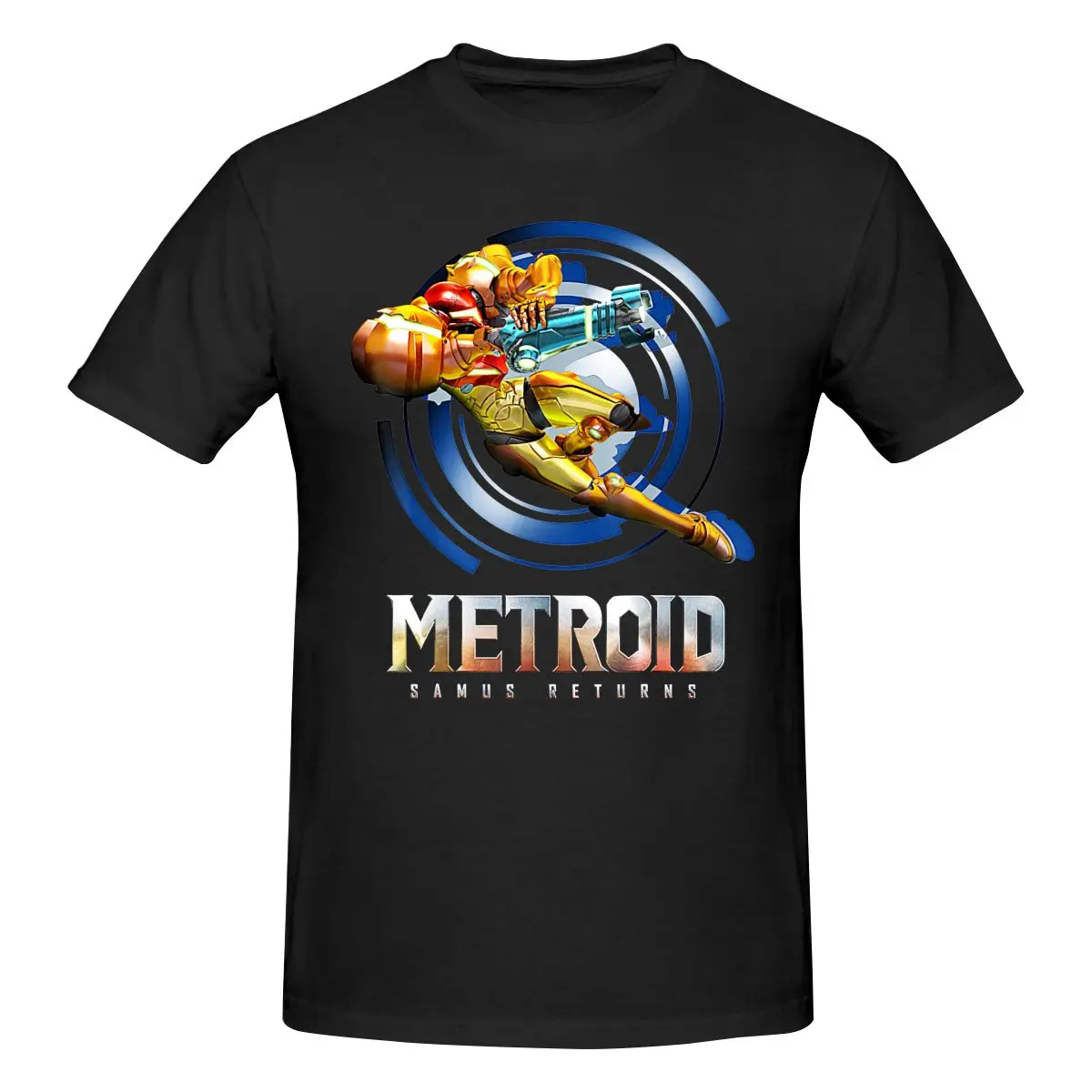 Metroid Samus Returns Game T Shirt Cotton Manica Corta Custom Anime Shirt