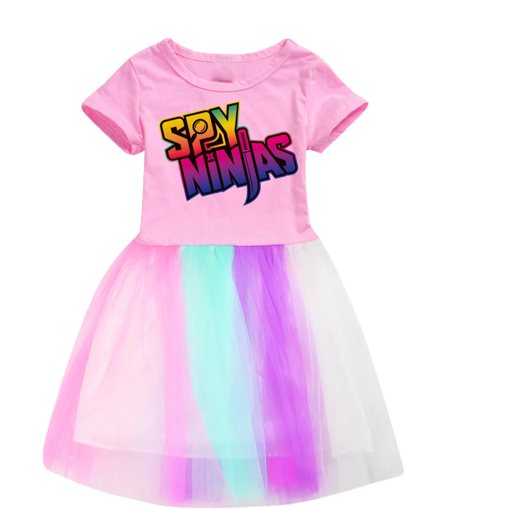Spy Ninja 3D Print Kids Dresses For Girls Fashion Pageant Dress Clothes Girl Princess Dress Toddler Dress Tutu Flower Dresses