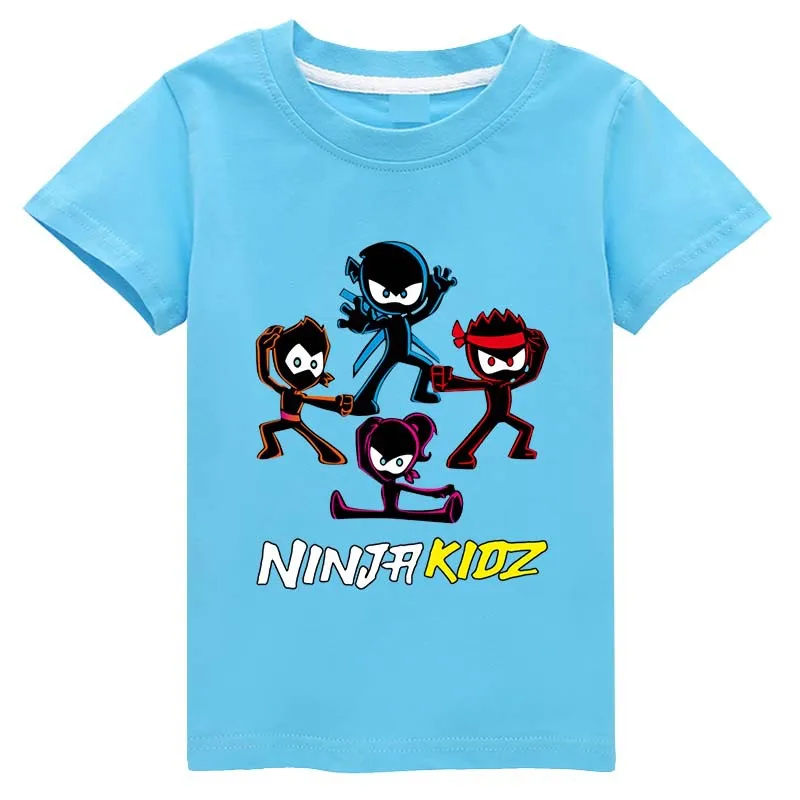 2021New Spy Ninja Boys T-Shirt Girls T Shirt Summer Cotton Kids Top Cartoon Graphic Tees Children