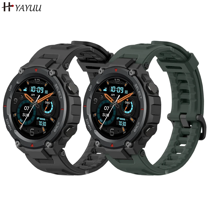 Cinturino In Silicone Morbido Per Amazfit T-Rex Pro, Cinturino Di Ricambio Per Xiaomi Amazfit T-Rex Pro/T-Rex Smart Watch Bracciale