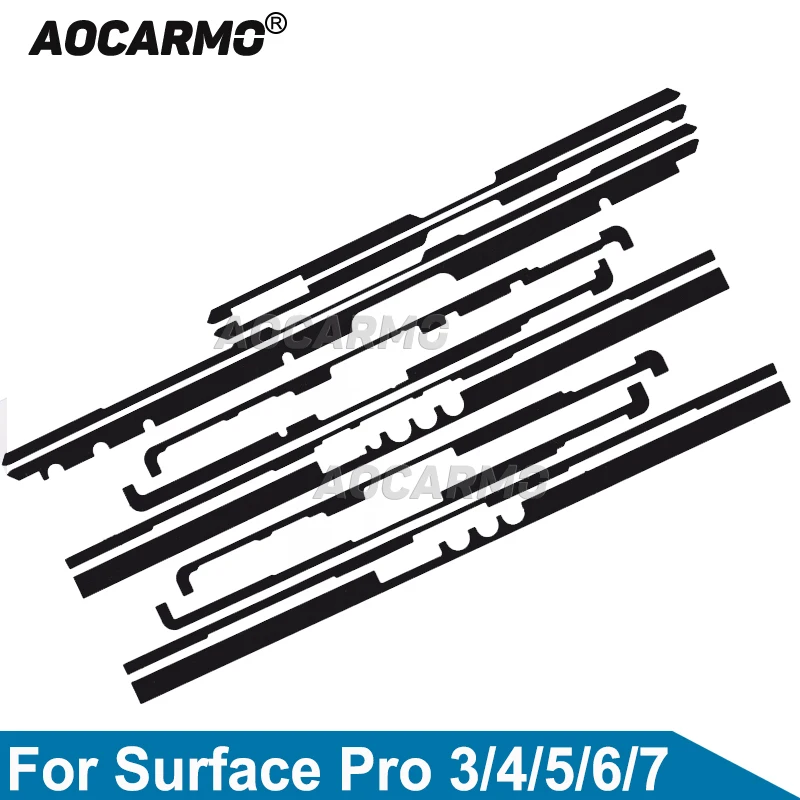 Aocarmo Per Microsoft Surface Pro 4 / Pro 3 / Pro 5 6 Pro7 Colla Per Cornice Dello Schermo Go1/Go 2 Laptop Go1 Adesivo Anteriore Lcd Adesivo
