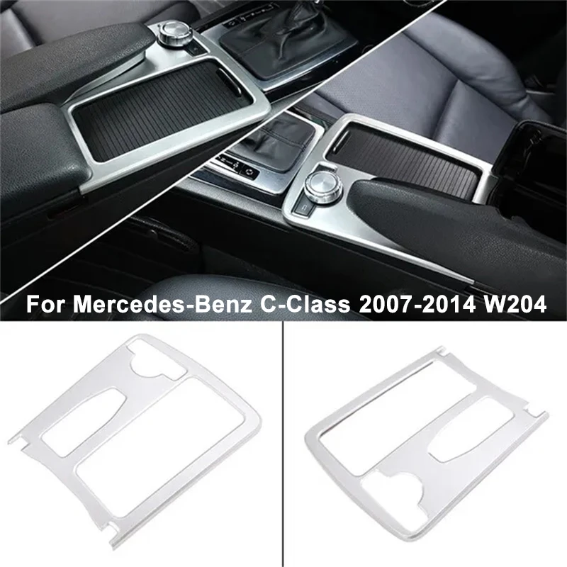 Car Central Console Cup Holder Panel Trim Per Mercedes Benz Classe C W204 2007-2014