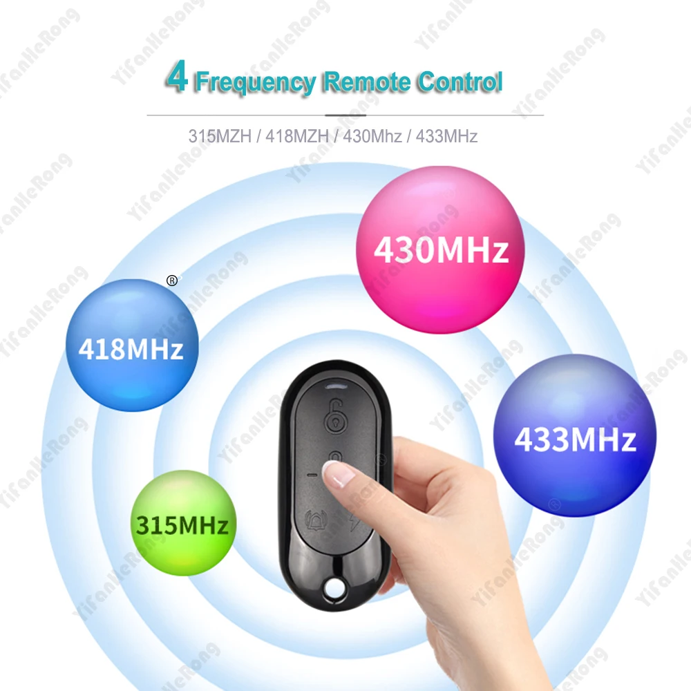 Quattro Frequenze 433.92Mhz/315Mhz/418Mhz/430Mhz Copia Telecomando Chiave Per Auto Apriporta Per Garage Telecomando Wireless