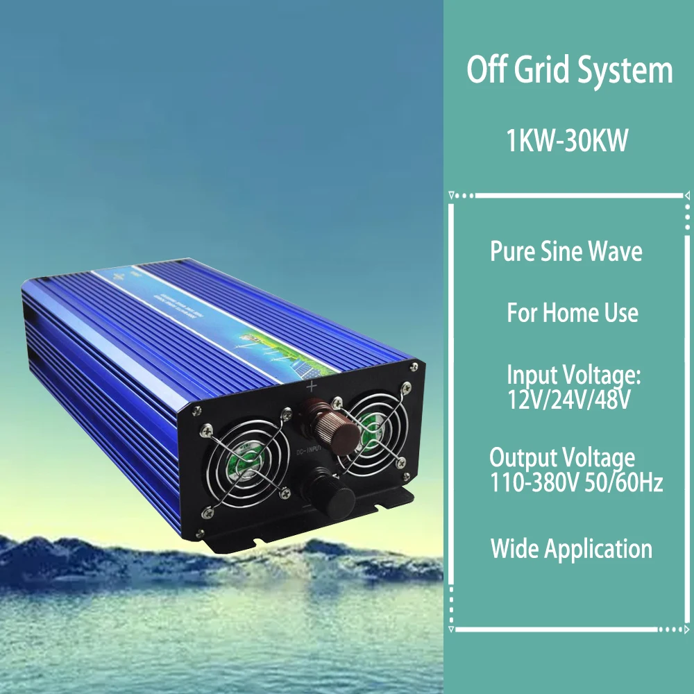 5000W Energia Eolica Off Grid Inverter Onda Sinusoidale Pura 1Kw 3Kw 6Kw 8Kw 10Kw A Ac 110V 220V Per Generatore Di Turbine Eoliche Trifase