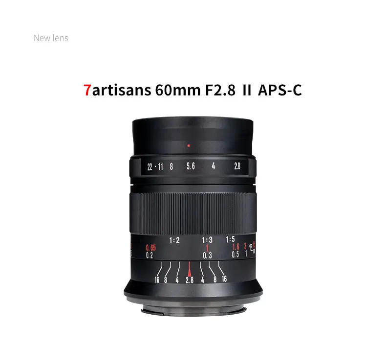 7 Artigiani 60Mm F2.8 Ii Aps-C Obiettivo Macro Per Fotocamere Fuji X-Mount X-T5 X-T30 Ii X-S10 Sony E Mount M43 Canon Ef-Eosm Nikon R5 R6