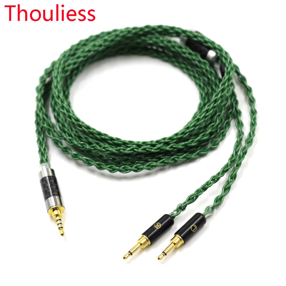 Cavo Auricolare Verde 2.5Mm 4.4Mm 6.35Mm Per Oppo Pm-2 Magnetico Planare 1 Altro H1707 Cuffia Sonus Faber (Ma