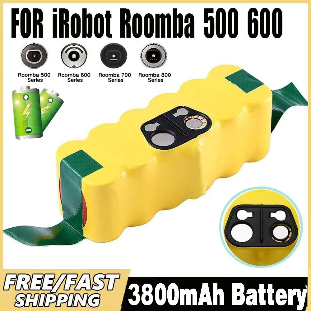 Per Batteria Roomba 14.4V 3800Mah Batterie Ricaricabili 500 550 560 600 650 698 780 980 976 Serie Aspirapolvere Batteria Irobot