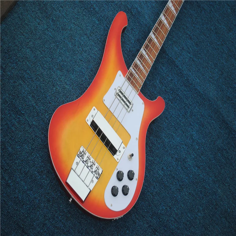 2021! Nuovo! 4 String Rickenback 4003 Fireglo Electric Bass Cherry Red Finish 4 Strings Ricken Bass Spedizione Gratuita Bass