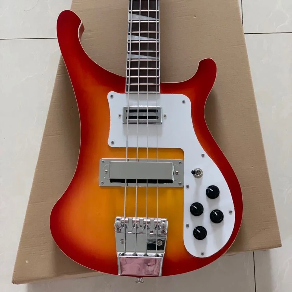 Disponibile Rickenbacker 4 Corde Basso Elettrico Corpo In Tiglio Hardware Cromato Finitura Lucida Consegna Gratuita