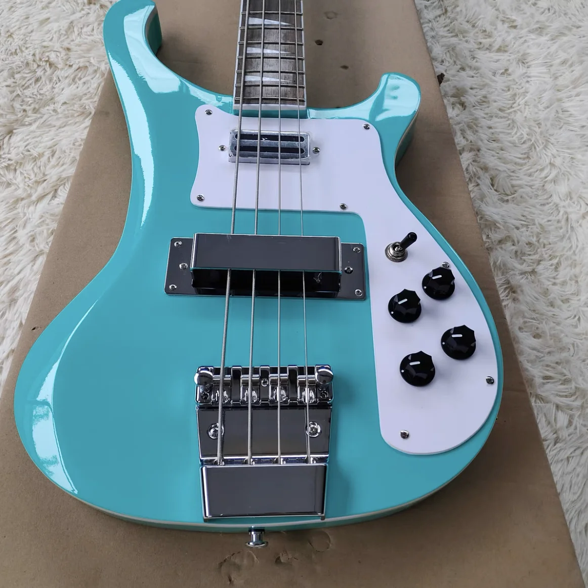 Cina Oem Factory Rickenback 4003 Lakeside Blue Electric Bass Guitar