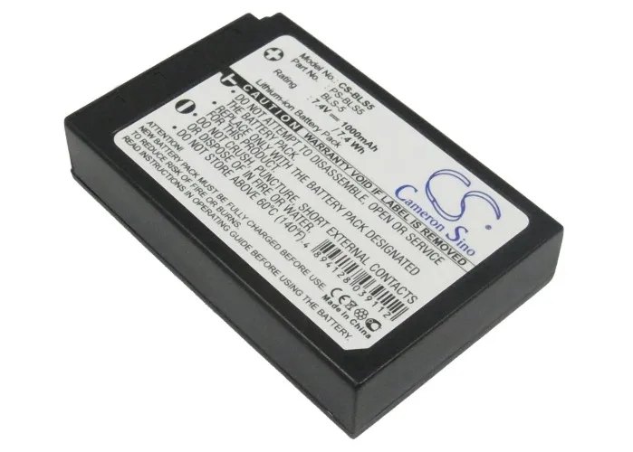 1000Mah Olympus Ps-Bls5 Bls-5 Bls-50 Batteria Per La Penna E-Pl6 Dello Stilo 1S Pen E-Pm1 E-Pm2 Om-D E-M10 Penna E-Pm2 Penna E-Pl5 E-Pc2 E-Pl7