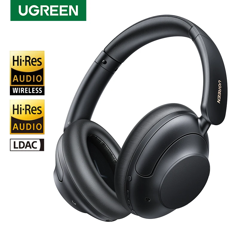 Ugreen Hitune Max5 Hybrid Active Noise Cancelling Cuffie Hi-Res Ldac Sound Bluetooth 5.0 Cuffie Connessione Multipunto