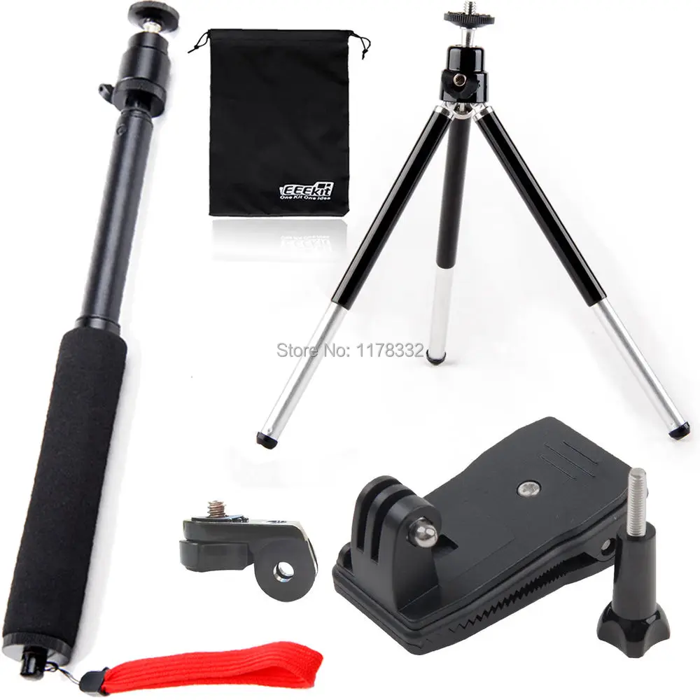 6In1 1 Set Action Cameras Monopiede Stick/Morsetto Mount/Treppiede Per Sony Action Cam Hdr As20 As15 As100V As30V Az1 As200V