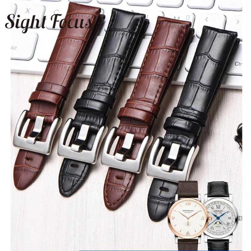 Cinturino Per Cinturino In Vera Pelle Per Montblanc Star 36065 9670 Timewalker 20Mm 22Mm Bracciale Da Uomo In Pelle Di Mucca Per Bao Dragon