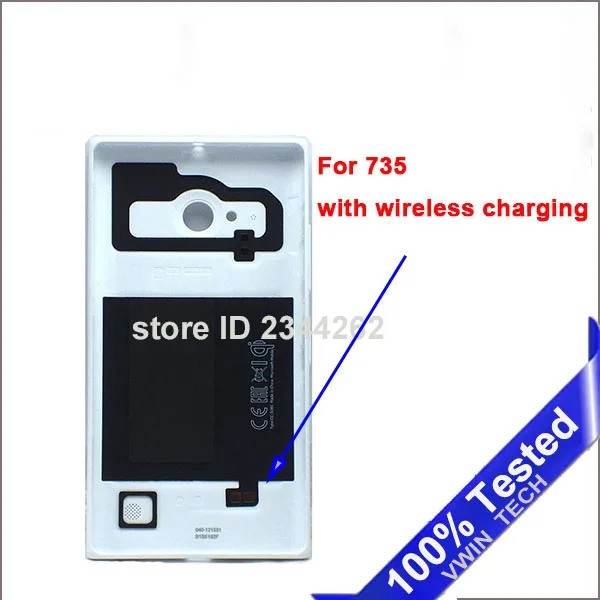 Alloggiamento Porta Batteria Per Nokia Lumia 735 N735 Custodia Posteriore Per Batteria Con Ricarica Wireless Nfc Sanerqi