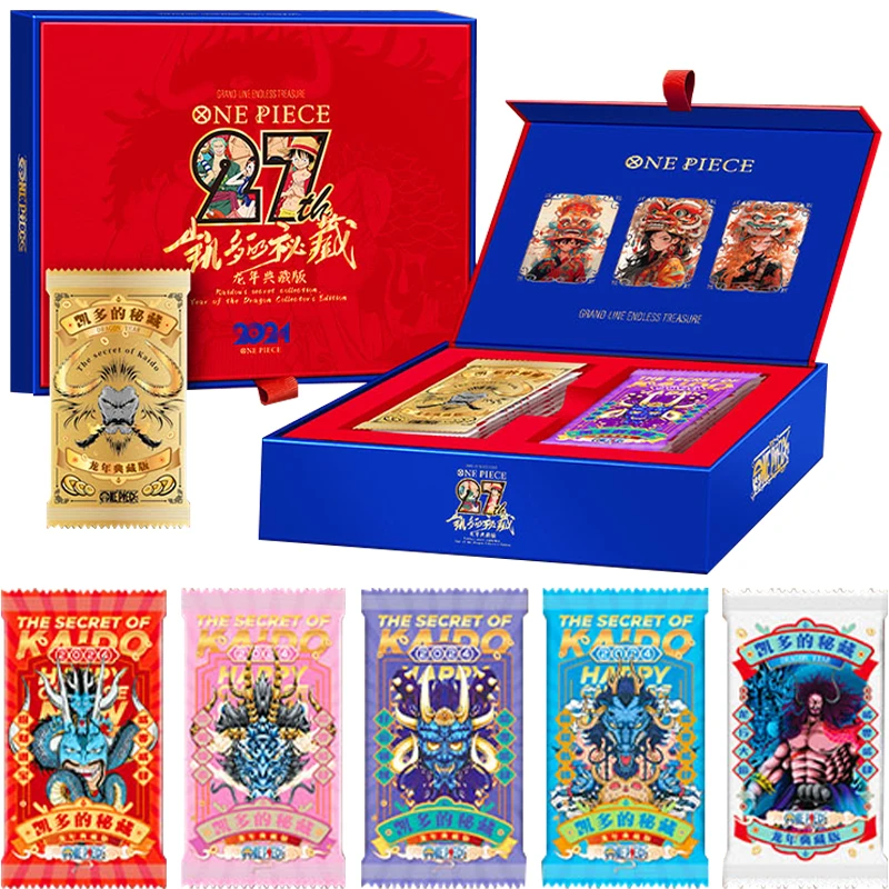 Kabago New One Piece Cards Dragon Year Kaido Secret Treasure Special Edition Rufy Sanji Anime Characters Collection Cards Toy