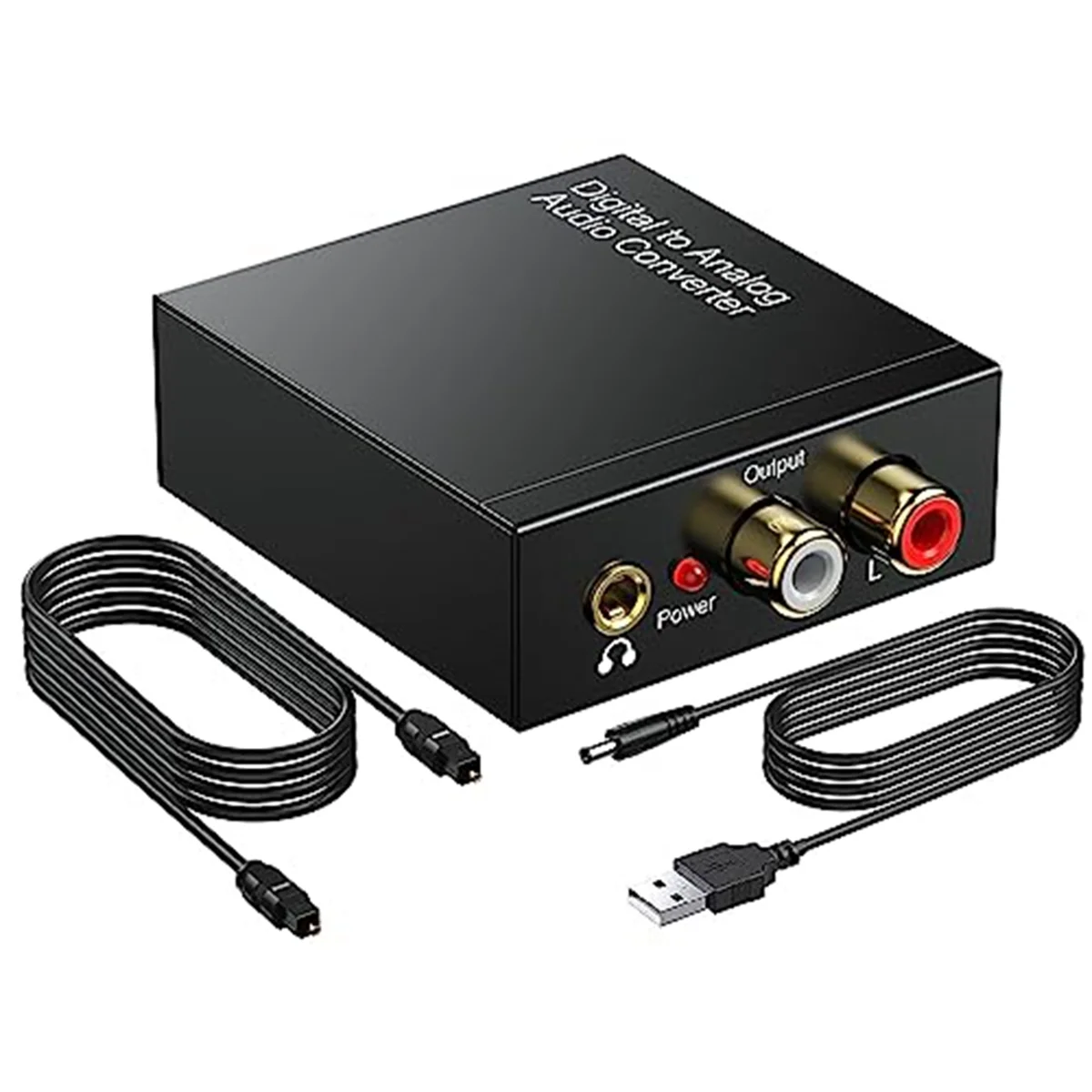 Convertitore Audio Digitale-Analogico Dac 192Khz, Adattatore Toslink Ottico A 3.5Mm Per Sistema Home Theater Dvd Ps 4 Hd