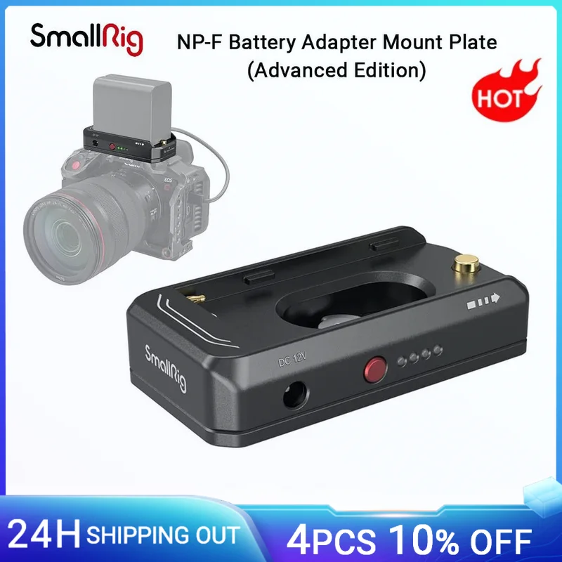 Piastra Di Montaggio Adattatore Batteria Smallrig Np-F Per Canon Eos R5 R5 C Per Bmpcc 4K 6K 6K Pro Compatibile Con Np-F970 Np-F550 Np-F770