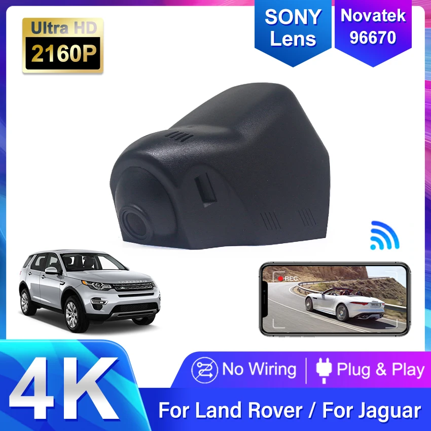4K Car Dvr Dash Cam Fotocamera Anteriore E Posteriore Per Land Rover Discovery Sport 2015 -2022 Per Jaguar Xe Xel Xf Xfl F-Pace Dashcam