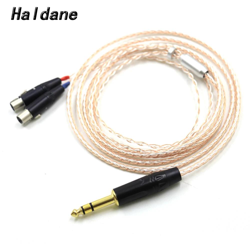 Haldane Hifi Singolo Cristallo Rame Argento Misto Aggiornamento Cuffie Sostituire Cavo Per Shure Srh1440 Srh1540 Srh1840 Cavo Auricolare